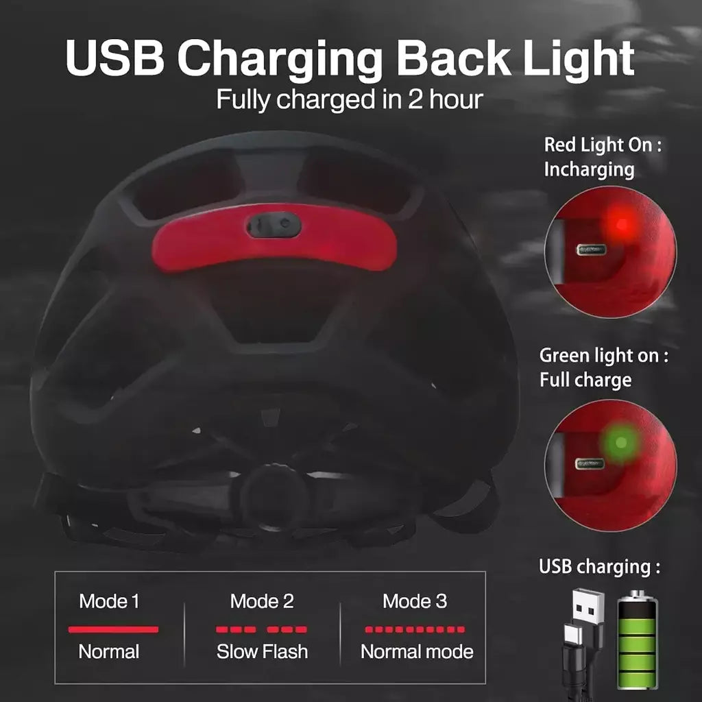 Pjt novo led capacete da bicicleta com óculos de sol viseira recarregável led capacete da bicicleta dos homens escudo estrada mtb ciclismo capacetes