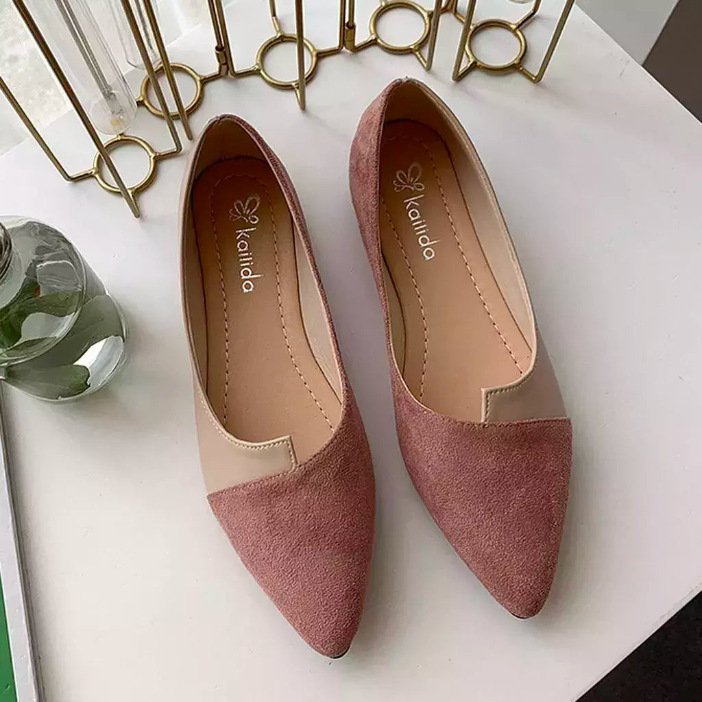 Sapatos rasos de dedo apontado respiráveis para mulheres, sapatos sólidos de retalhos, sapatilhas casuais, mocassins de conforto diários com todos os jogos