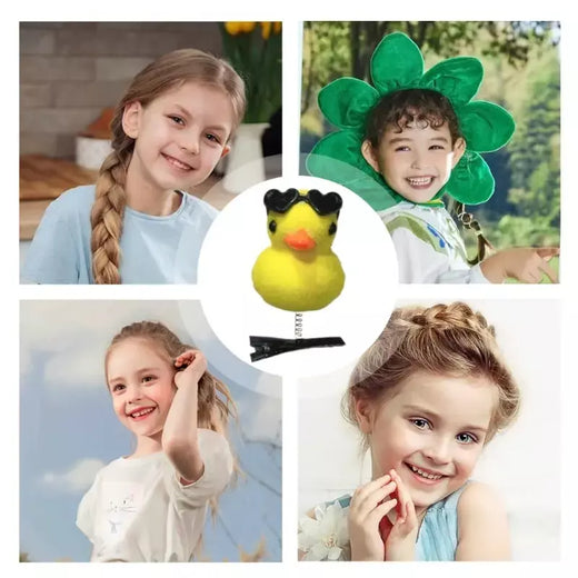 Children's Duck Pattern Hair Clip, Duckbill Hairpin, presilhas, Cute Animal Hairpin, acessório de cabelo para crianças, 10pcs