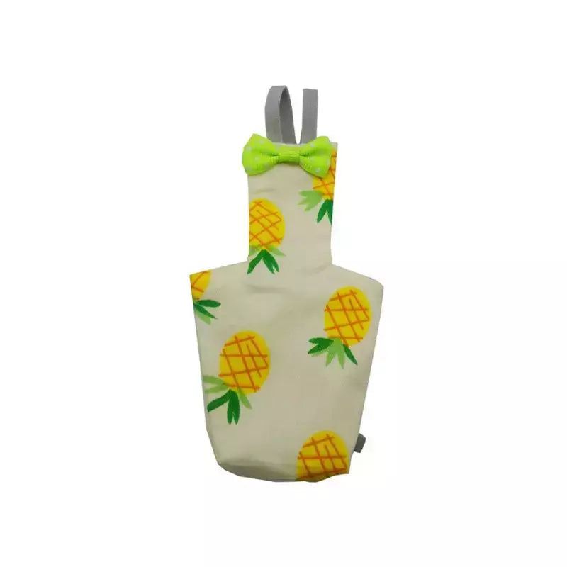 Papagaio fralda com laço bonito colorido fruta floral cockatiel pombos pequeno médio grande aves de estimação vôo terno roupas lavável