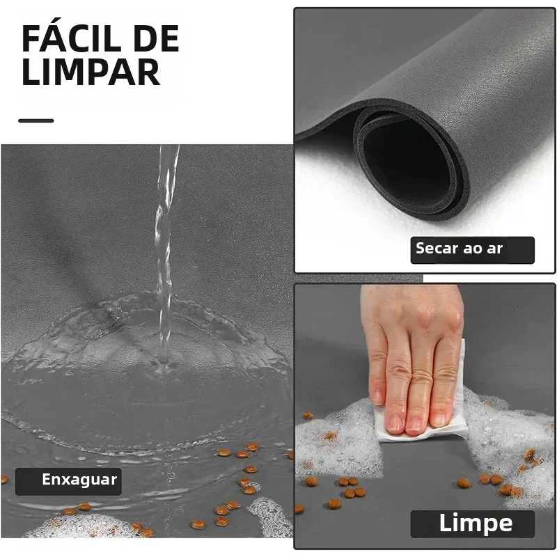 Tapete absorvente para alimentação de animais de estimação, tapete absorvente para cães e gatos, para comida e água, fácil de limpar, secagem rápida, para bebedores bagunçados