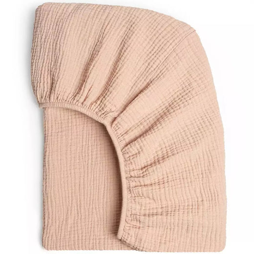 Conjunto de cama de algodão para bebê recém-nascido, cor lisa, musselina, berço cabido folha, lençol berço