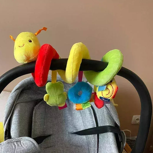 Berço Pendurado Chocalhos Brinquedos, Assento de carro, Macio Mobiles, Carrinho Berço, Berço Brinquedo Espiral, Pram Dolls, Presente recém-nascido