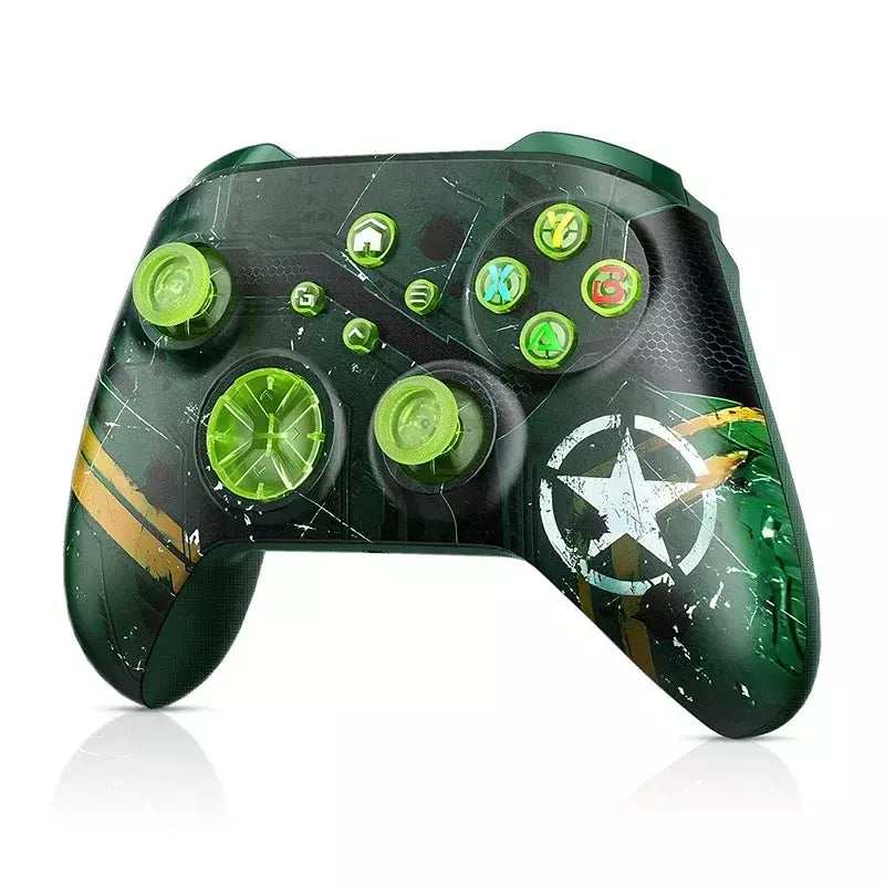 Controlador de jogo sem fio para xbox one s/x/série s/x/pc/steam gamepads com vibração dupla 6 eixos giroscópio turbo função 360 ° Joystick