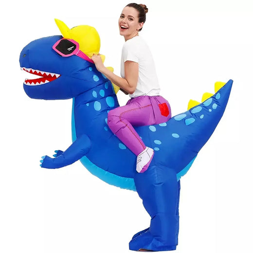 Traje inflável do dinossauro para homens e mulheres, anime do Purim, fantasia, mascote, Natal, dia das bruxas, cosplay, trajes, vestido, T-rex, adulto