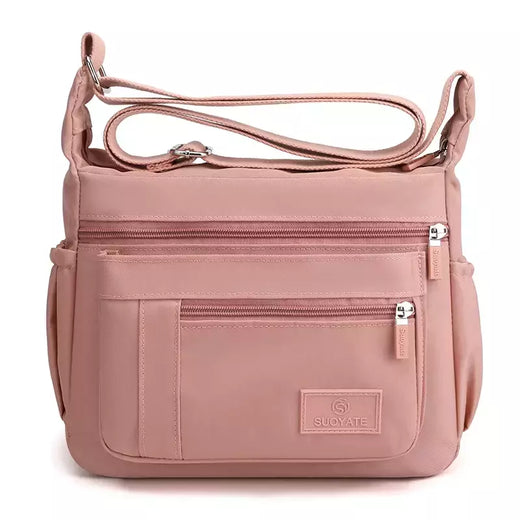 Impermeável Nylon Crossbody Shoulder Bag para Mulheres, Messenger Bags, Ladies Handbag