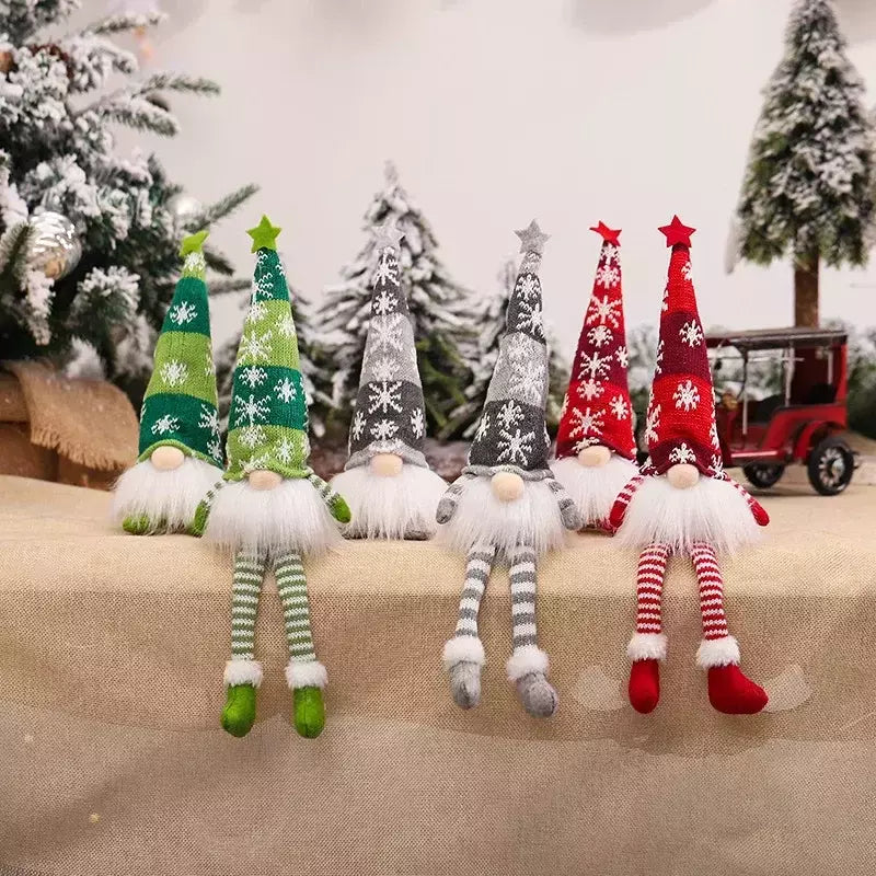 Natal gnome boneca sem rosto luz da noite feliz natal decorações para casa ornamento do feriado presente de natal navidad ano novo