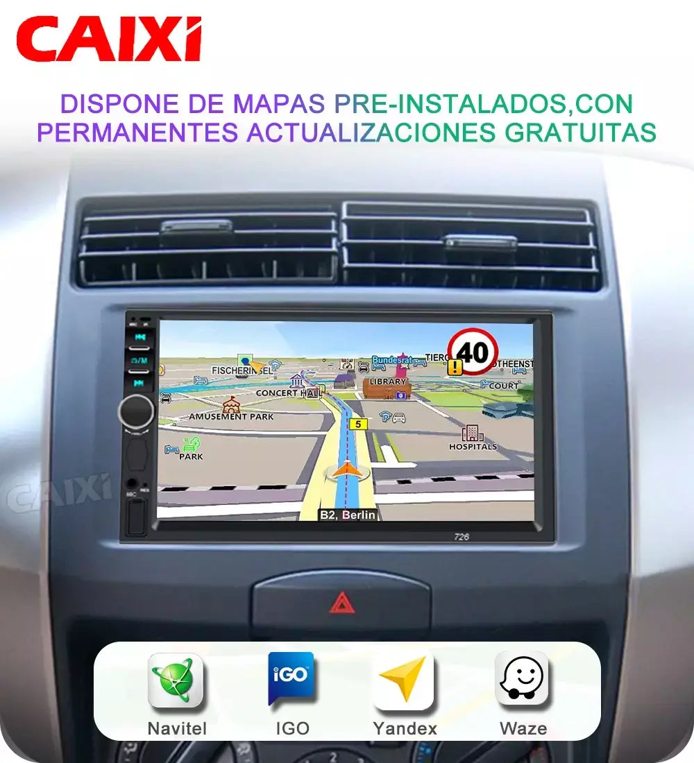 Caixi rádio universal 2din android 14 carro multimídia carplay autoradio gps para toyota nissan jeep hyundai kia chevrolet vw fiat