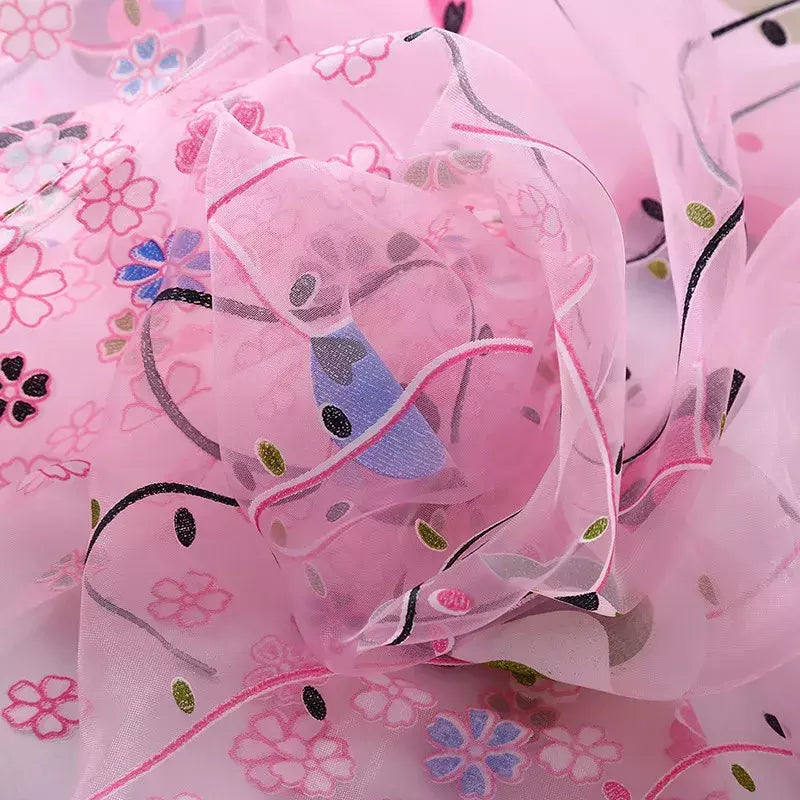 Tule Floral em Cortinas Puras, Tratamento Janela, Painel Persianas, Sala de estar, Quarto, Cozinha, Sombra, Roxo, Peônia