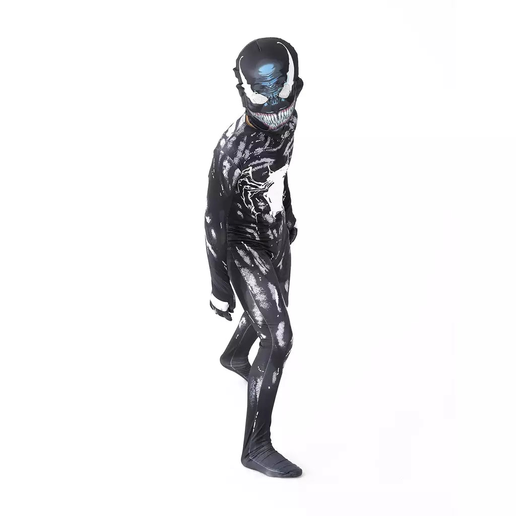 Superheróis cosplay trajes de halloween para novo traje de veneno crianças terno macacão meninos symbiote spidermancostumes