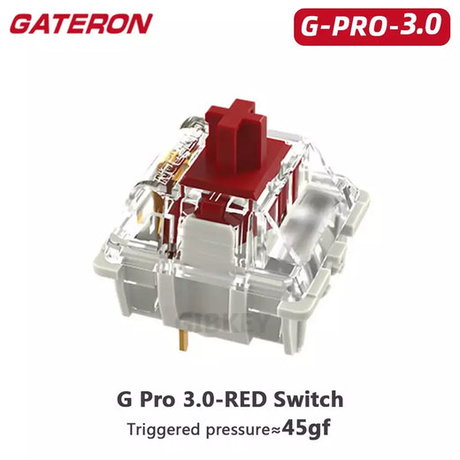 Gateron branco amarelo prata pro 2.0 v2 switch 3pin rgb linear tátil vermelho marrom switches para teclado mecânico permutável quente