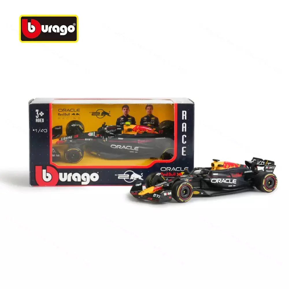 Bburago 1:43 Redbull 2024 RB20 # 1 # 11 F1 Racing Formula Car Simulação Estática Diecast Alloy Model Car