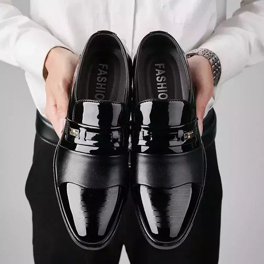 Sapatos de couro masculino, Formal Oxfords, Clássicos, Pontudo, Vestido, Casamento, Negócios, Casual, Escritório, Trabalhar