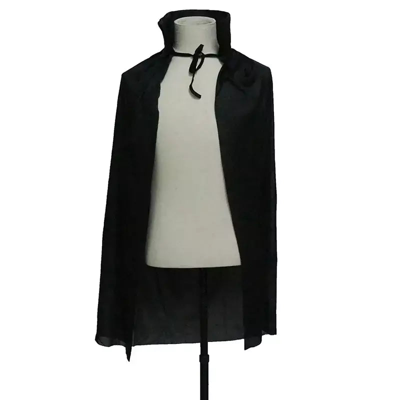 Traje de Halloween para Homens e Mulheres, Assustador da Morte, Papel do Diabo, Vermelho, Preto, Bruxa, Vampiro, Capa Longa, Capa, Encapuzado, Adulto, Crianças, Menina, Menino