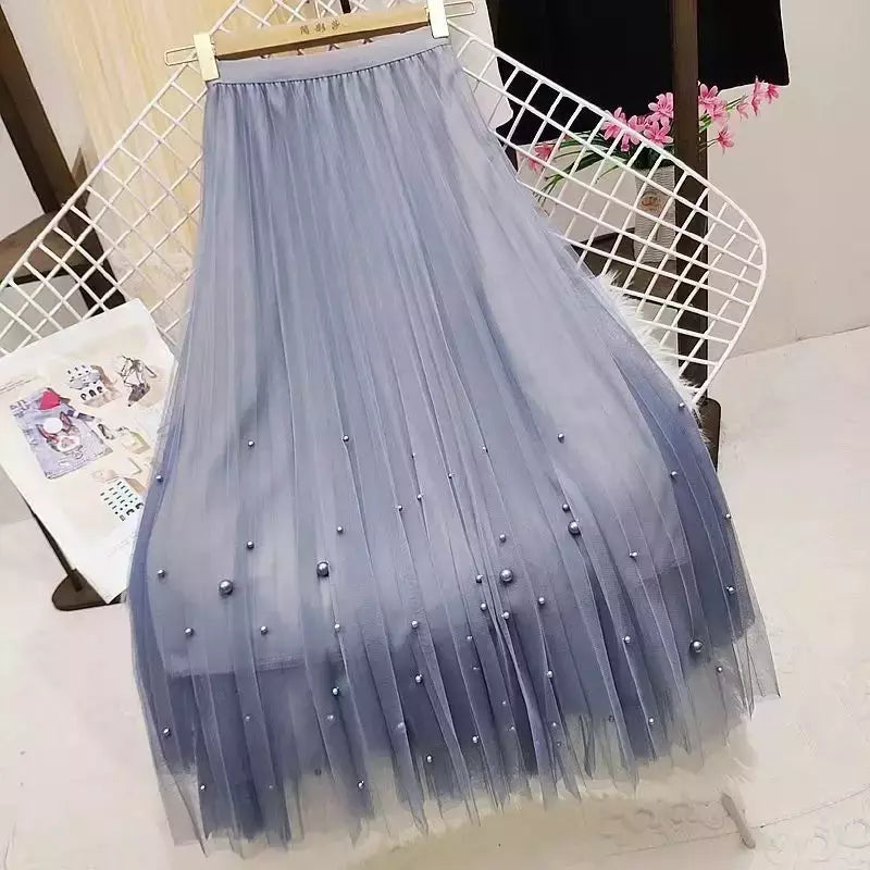 Y2K-Harajuku Saia Longa, Moda Estilo Coreano, Outono e Primavera, Linha A, Vintage, Preto, Rosa, Cintura Alta, Midi, Maxi, Mais Burro