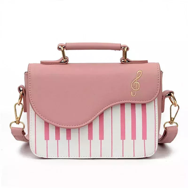 Coreano Piano Design Mulheres Sacos De Ombro PU Couro Messenger Bag Bolsa Moda Corssbody Bag Bolsa De Bolso Moeda Pacote