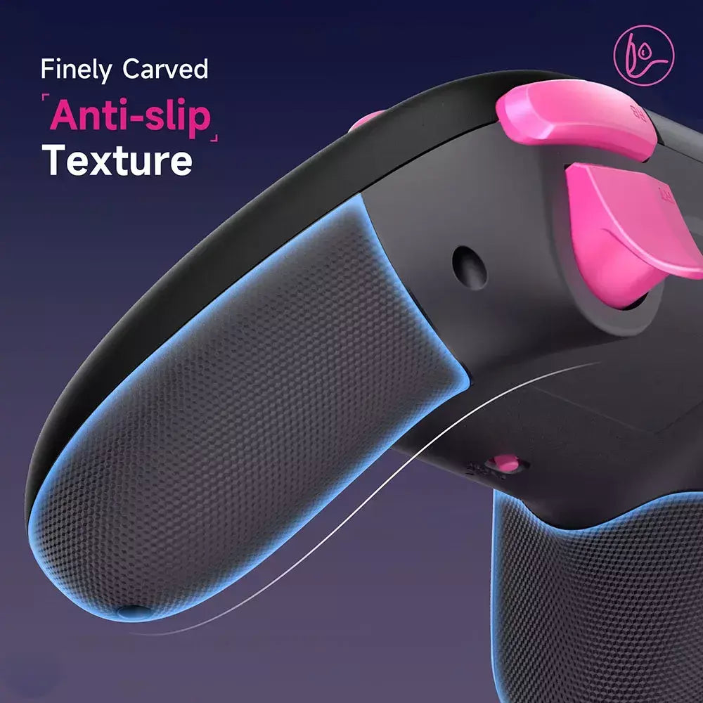 Controlador de jogos sem fio EasySMX X05 Bluetooth Gamepad compatível com PC/Switch/Telefone/TV/Steam, efeito Hall RGB, preto