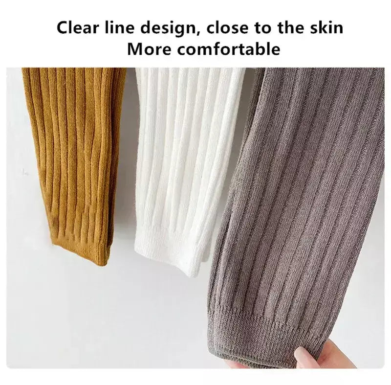 Primavera outono bebê meninos meninas calças recém-nascidos menina leggings collants algodão estiramento crianças calças de tricô para 0 a 6 anos