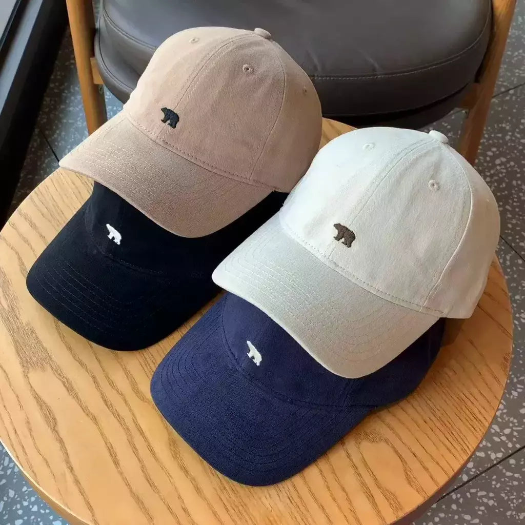 Unisex Cartoon Bear Bordado Boné de beisebol, algodão macio, Hip Hop Snapback Caps, Esportes Dad Trucker Sun Visor Hat, Homens e mulheres