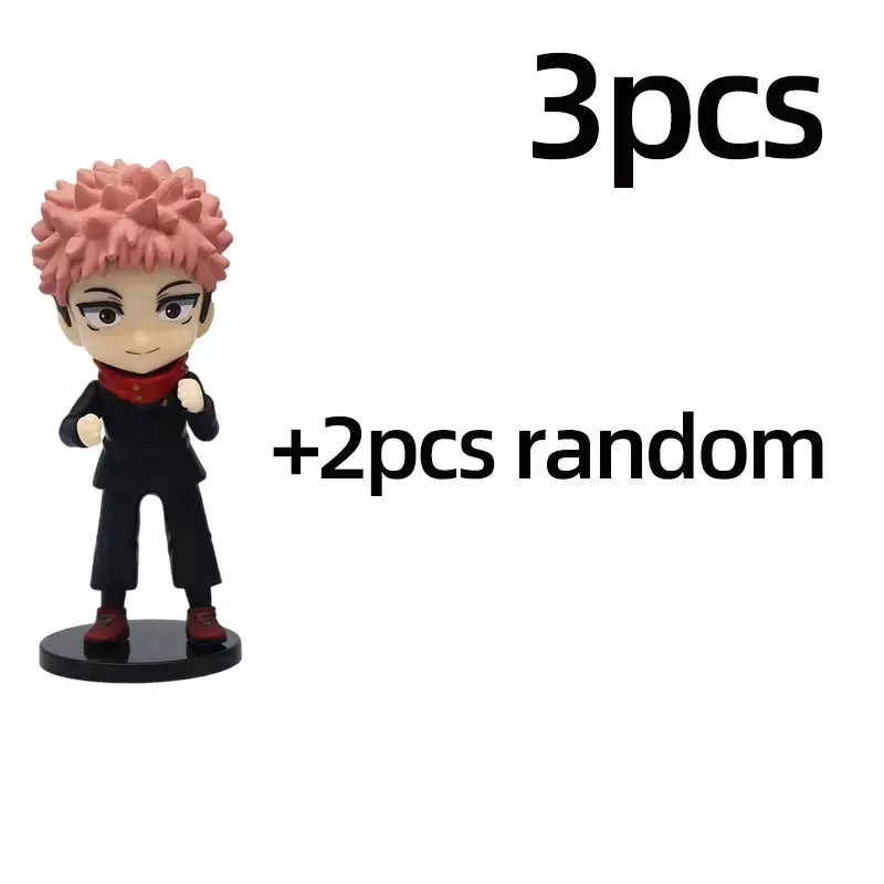 Jujutsu Kaisen Q Posket Figure, Satoru Gojo, Itadori Yuji, Geto Suguru, Nobara Megumi, Enfeites de Personagem, 9cm