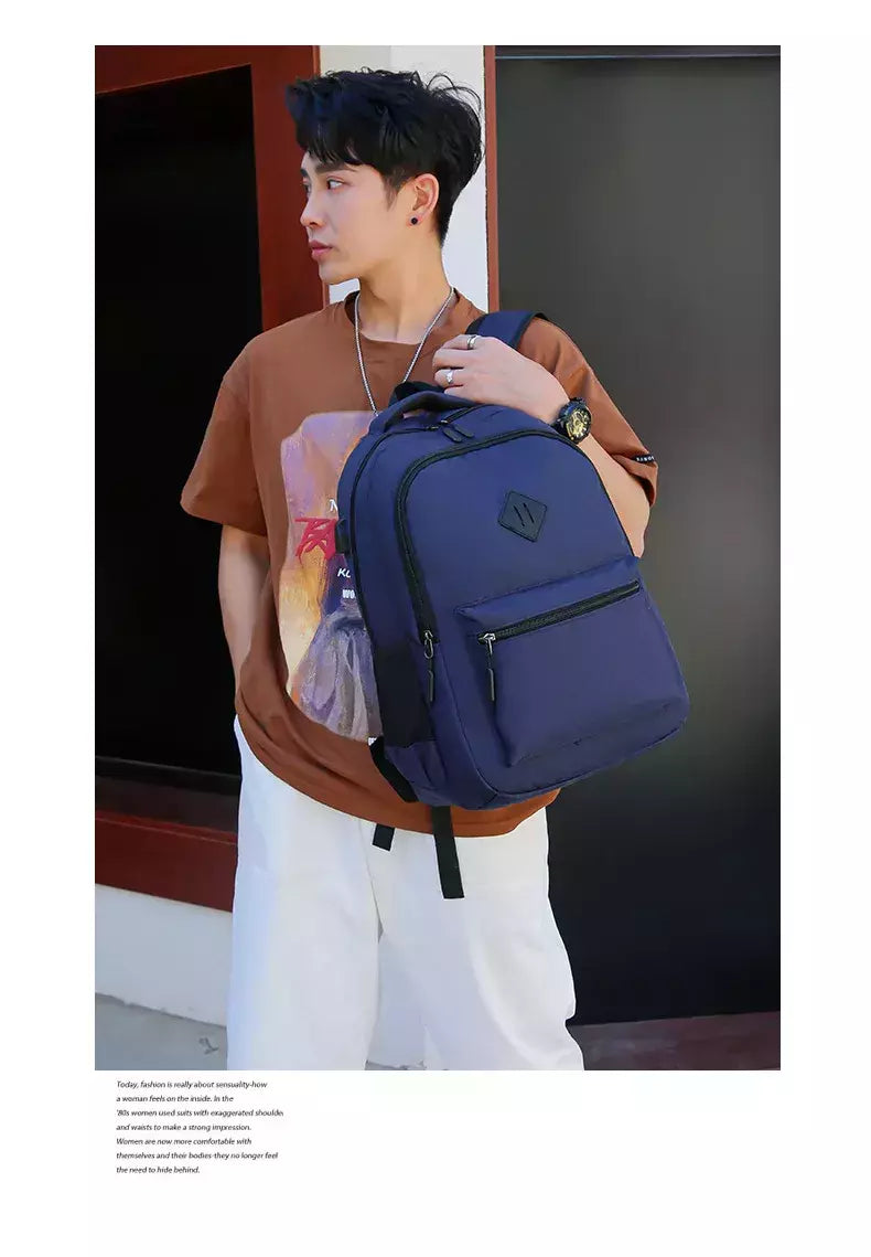 Mochila de carregamento USB impermeável para homens, sacos traseiros do escritório do negócio, mochila para laptop casual, mochilas escolares masculinas, 15,6";;VERDADEIRO;;"CINZA