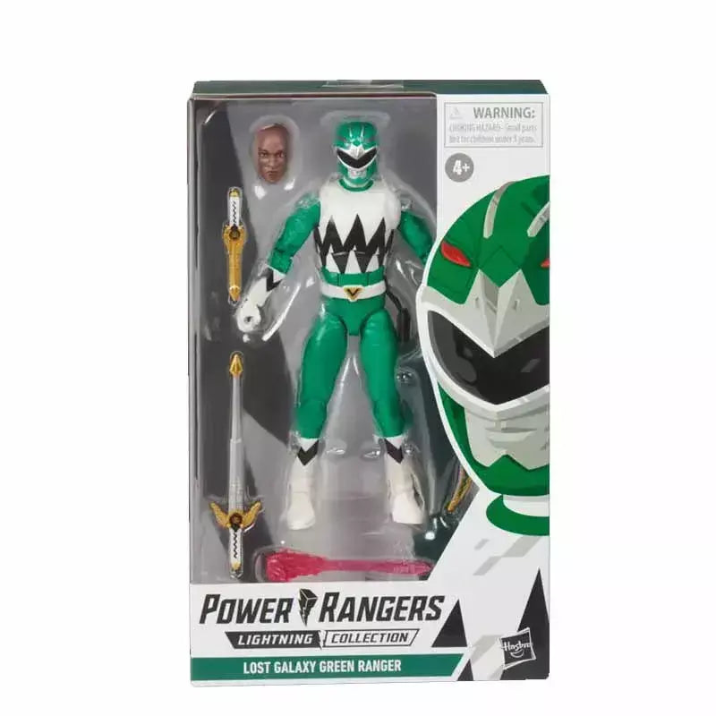Hasbro power rangers relâmpago coleção dino trovão amarelo ranger/lost galaxy verde/força selvagem azul figura de ação modelo presentes