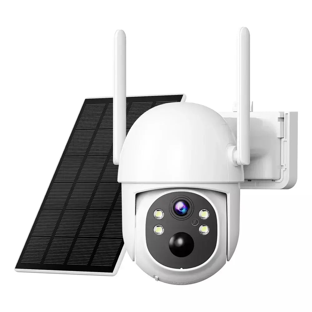 3mp ultra hd solar wifi câmera de segurança cor visão noturna detecção de movimento áudio em dois sentidos pan tilt câmera de vigilância ao ar livre