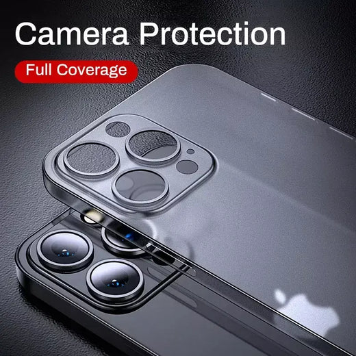 0.3mm ultra fino claro fosco pp duro ultra fino caso de telefone para iphone 17 16 15 14 13 12 11 pro max 16 plus escudo silm volta caso