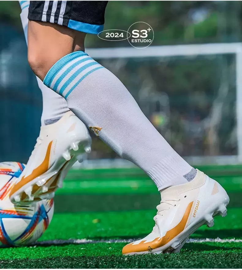 Tênis de treinamento interno profissional para homens, sapatos de futebol originais, botas de campo, ao ar livre, grampos sociais, rápidos