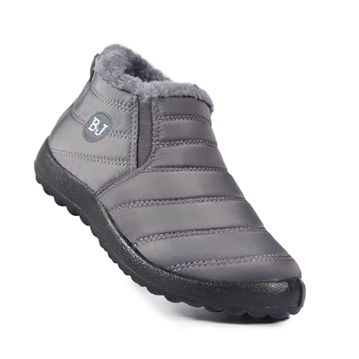 Botas de neve plataforma impermeáveis para mulheres, botas de tornozelo slip-on, bota plana feminina, inverno, novo, 2023