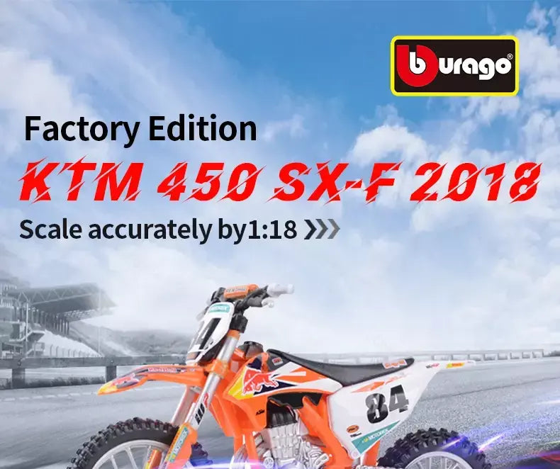 Bburago veículos colecionáveis sementemente revestido, edição de fábrica estática em fundição, modelo de motocicleta 1:18 e 2018