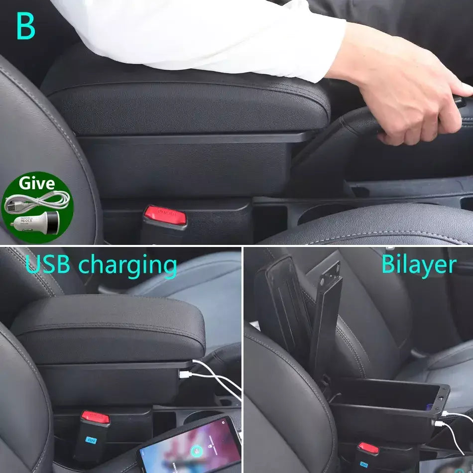 Caixa do braço do carro para Renault, Renault Clio 4, Captur, 3, III, IV, Acessórios do carro, Peças de armazenamento, Dedicado, Retrofit Interior