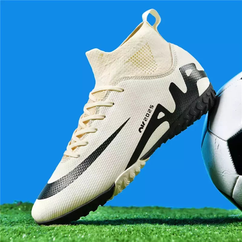 Sapatos de futebol profissional para homens, botas de futebol para meninos, tornozelo, antiderrapante, tênis TF, FG, calçados esportivos confortáveis, unissex, novos