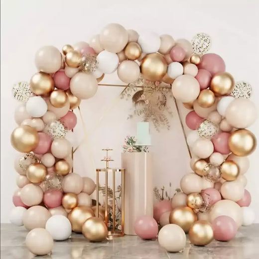 Conjunto de arco de guirlanda de balão multicolorido rosa e azul, decoração de festa de aniversário, suprimentos para festa de casamento