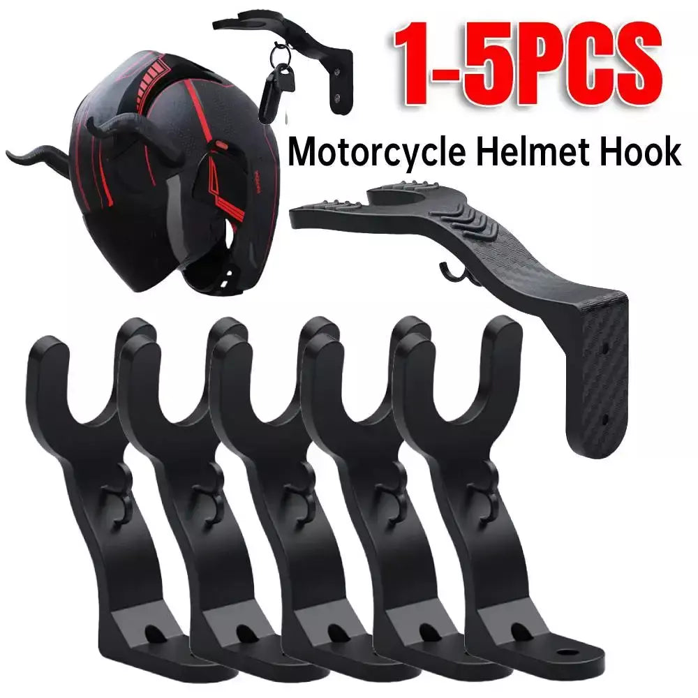 1-5 pçs capacete da motocicleta gancho cremalheiras multiuso gancho cabide casa bagagem jaqueta suportes armário de cozinha prateleira montagem na parede ganchos