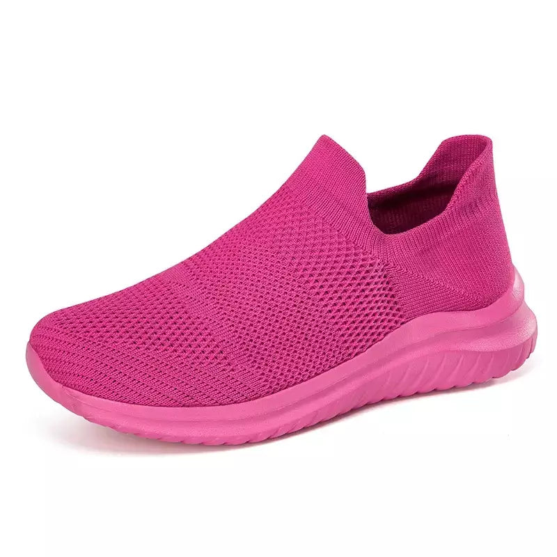 Sapatos masculinos tênis de malha respirável deslizamento em tênis de corrida ao ar livre antiderrapante casal jogging treinamento caminhadas sapatos esportivos