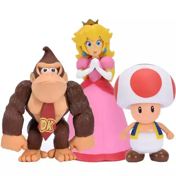 Super mario bros boneca yoshi pêssego princesa sapo figura de ação brinquedos mario luigi crianças presente aniversário natal decoração do bolo modelo
