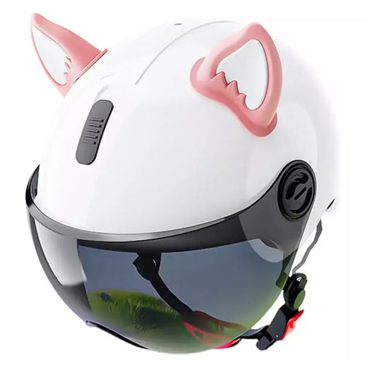 Acessório de orelha para capacete de motocicleta, decorações de orelha de gato para scooter, bicicleta, adesivo para skate e ciclismo