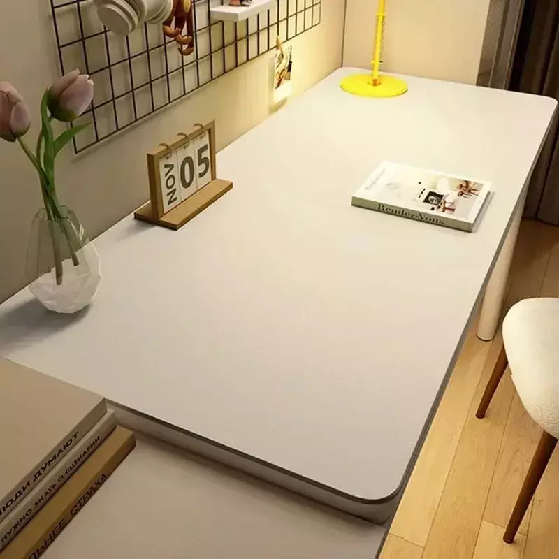 Toalha De Mesa De Couro Doméstico, Fácil De Limpar, Protetor De Mesa, Bandeja De Chá Impermeável, Mesa Grande, Teclado De Jogador E Mouse Polímero