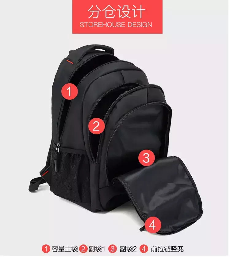 Mochila Oxford Business impermeável para homens e mulheres, bolsa para computador, mochila de viagem casual, mochila escolar luminosa, nova