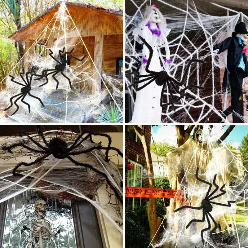 30cm/50cm/75cm/90cm/125cm/150cm/200cm horror halloween gigante aranha preta decoração casa assombrada festa adereços decoração de halloween