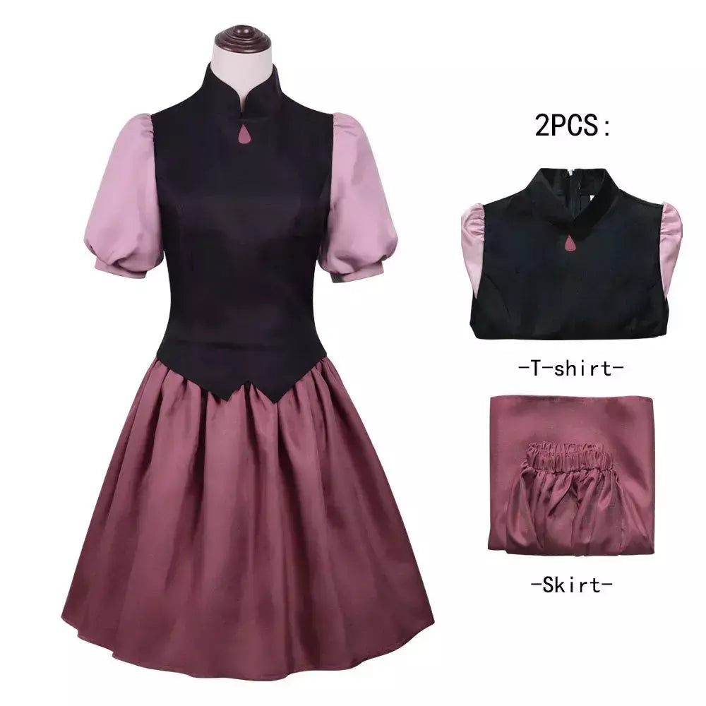 Anime a coruja cosplay casa edalyn clawthorne amity blight luz noceda lilith vestido terno uniformes traje de halloween fantasia terno