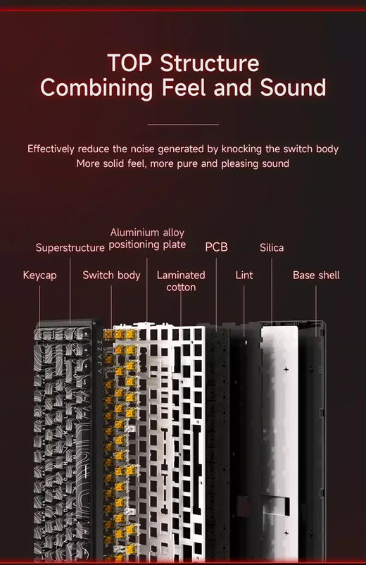 Ajazz ak680 max interruptor magnético com fio teclado mecânico troca quente 8k taxa de pesquisa rgb personalizado jogos keybaord pc e-sports