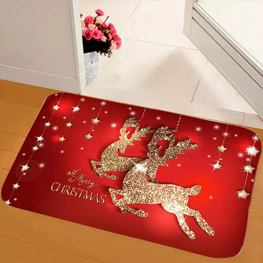 Decorações de Feliz Natal para Casa, Capacho De Alce, Ornamento De Ano Novo, Decoração De Festa De Natal, Natal Noel Rug, Presentes, 2024, 2025