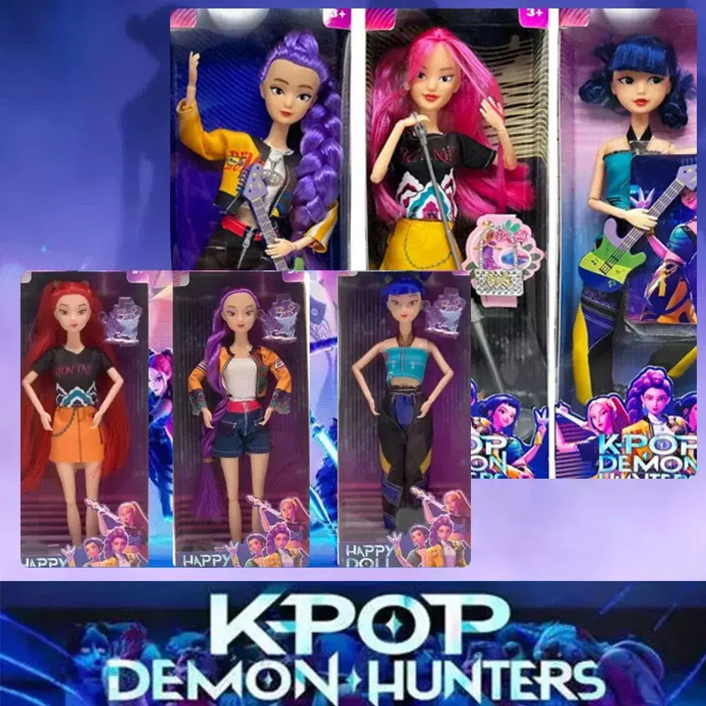 2025 novo anime kpop diabo caçador boneca brinquedo de vinil rumi mira zoi personagem máscara de vinil pequena estátua presente de aniversário, presente de fã