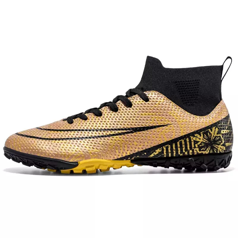 Sapatos de futebol masculinos macios tf/fg botas de futebol respirável antiderrapante tênis de treinamento de grama chuteiras ao ar livre calçados esportivos de alta qualidade