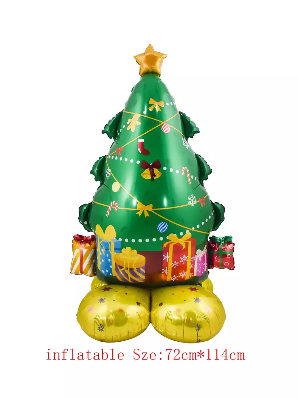 1 conjunto de balões gigantes com pedestal, tema de natal, dia das bruxas, boneco de neve, papai noel, árvore, balão de alce, decorações de natal
