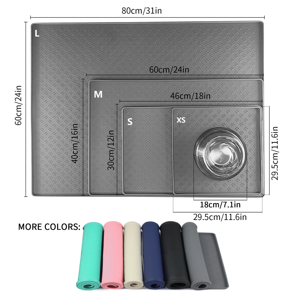 Pet placemat gato comida tigela esteira de alimentação do cão gato cão beber alimentação placemat silicone impermeável antiderrapante pet alimentador esteiras