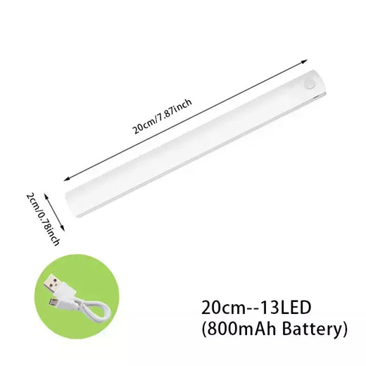 Luzes noturnas LED sem fio com sensor de movimento, detector de luz, lâmpada de parede decorativa, decoração do quarto, escada, armário