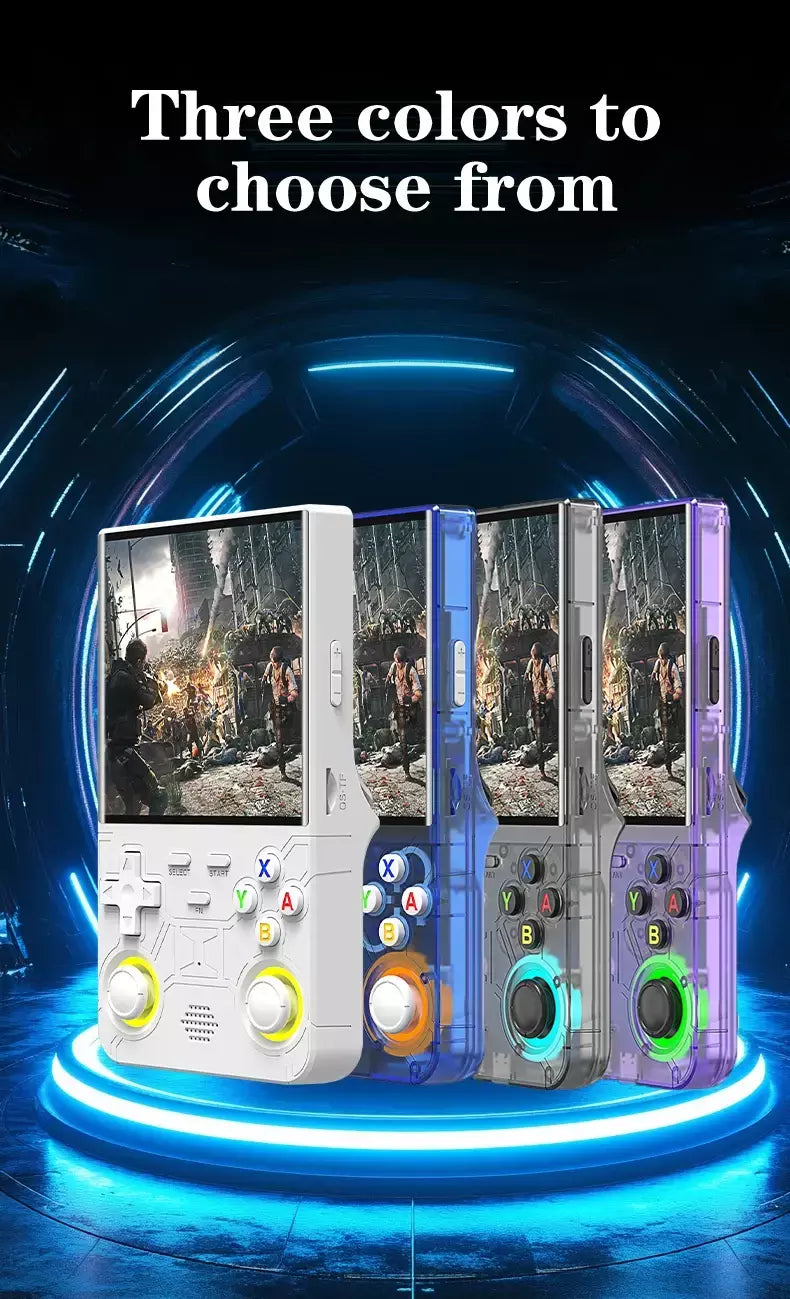 2025 r36 ultra open source r36s console de videogame sistema linux 4.0 Polegada tela ips portátil bolso player vídeo 64g melhores jogos
